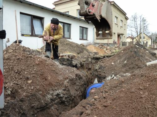 Rekonstrukce vodovodního řadu náves Podháj - Modřišice škola